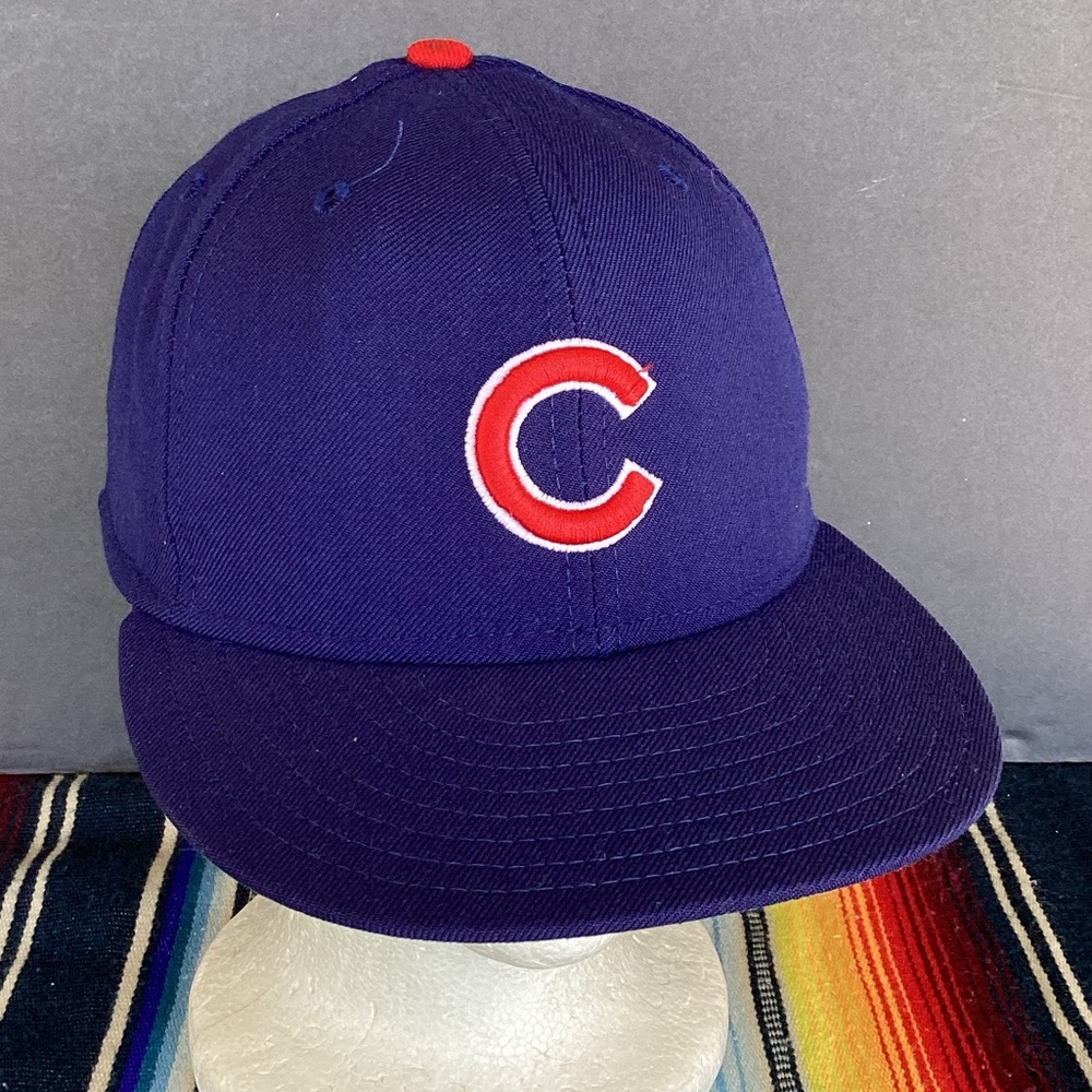 New Era Chicago Cubs Purple Red Logo Fitted Hat